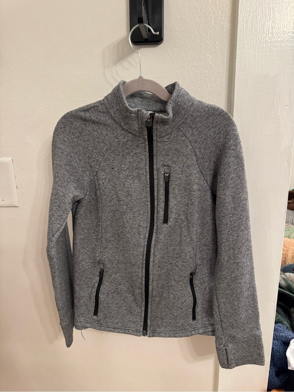 Zella Girls Heather Gray Full-Zip Jacket
